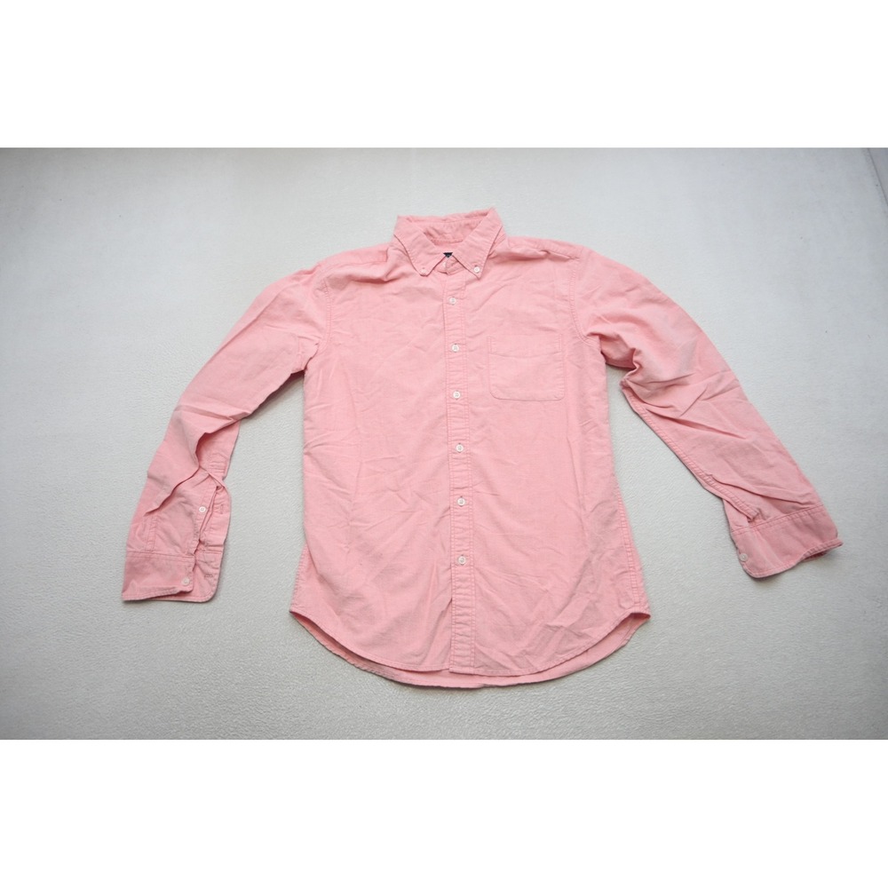 J.Crew Button Down Dress Shirt Mens Medium Pink Flex Oxford Long Sleeve EUC - Picture 5 of 9